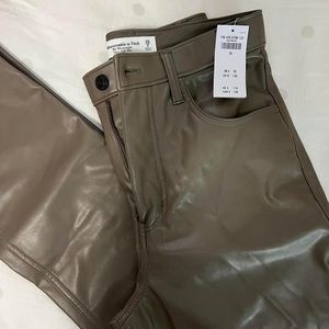 Abercrombie Leather Curve Love Pants